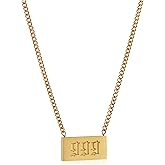 emBOLDen Xpression Angel Number Stainless Steel Pendant Necklace (999)