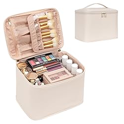 OCHEAL Makeup Bag, Portable Cosmetic Bag, Large
