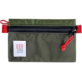 Topo Designs Accessory Bag (Small, Olive/Olive) | Travel Organizer Accessory for Smaller Items, Durable Storage Pouch, 4 Sizes, Fully Lined, Packing Cubes for Trips, Commute
