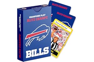 Blitz Champz Buffalo Bills – Officially Licensed NFL Playing Cards & Bills Gifts for Men & Women, Fun Travel Card Games for Adults & Kids Ages 7+, Ideal Camping Games for Friends & Family Game Night