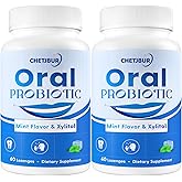 Oral Probiotics, 11 Billion CFU, with M18, A12, Oral Probiotics for Mouth Bad Breath for adults, Dry Mouth, Gum Health & Gum Restore, Chronic Halitosis, Fresh Breath, 120 Lozenges (Mint Flavor)
