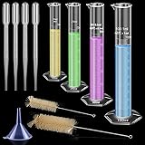 Aeseusia Plastic Graduated Cylinder, 10ml 25ml 50ml