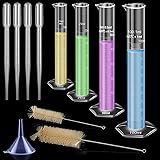 Aeseusia 4PCS Plastic Graduated Cylinders, 10ml