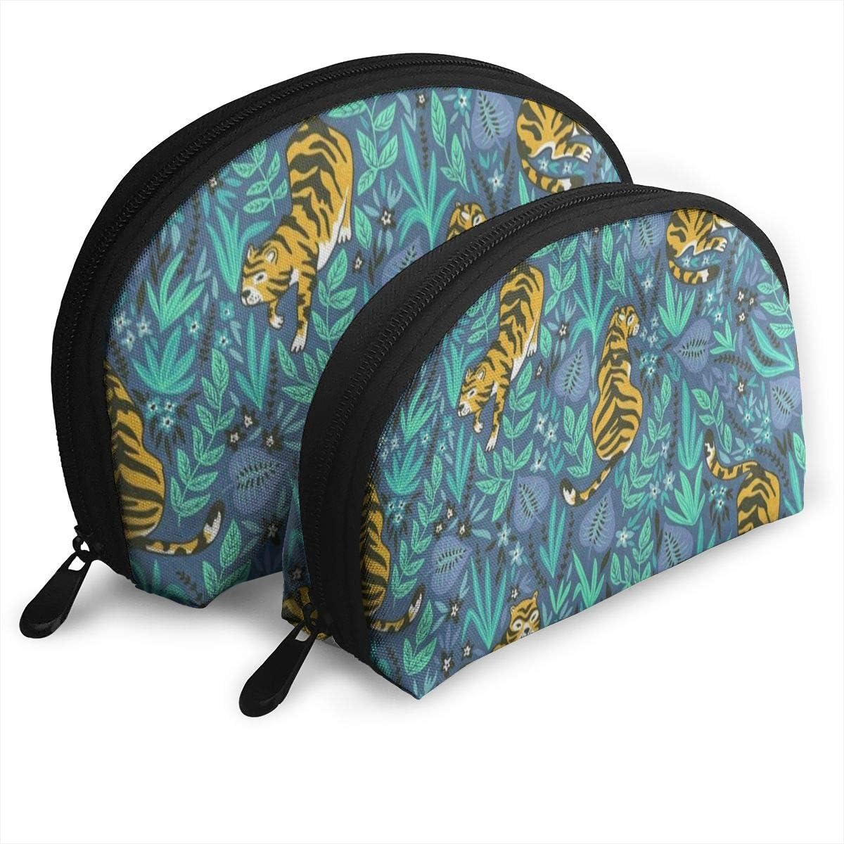 Makeup Bag Forest Jungle Tiger Animal Portable Shell Beauty Bags Case For Women