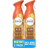 Febreze Air Mist, Air Freshener Spray, Odor Fighting Room Spray, Deodorizer for Home Bathroom Kitchen Office Apartment Dorm Room Classroom, Tropical Blend, 8.1oz, 2ct
