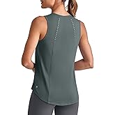 G4Free Lightweight Workout Tank Tops for Women High Neck Athletic Long Tanks Sleeveless Summer Running Gym Shirts