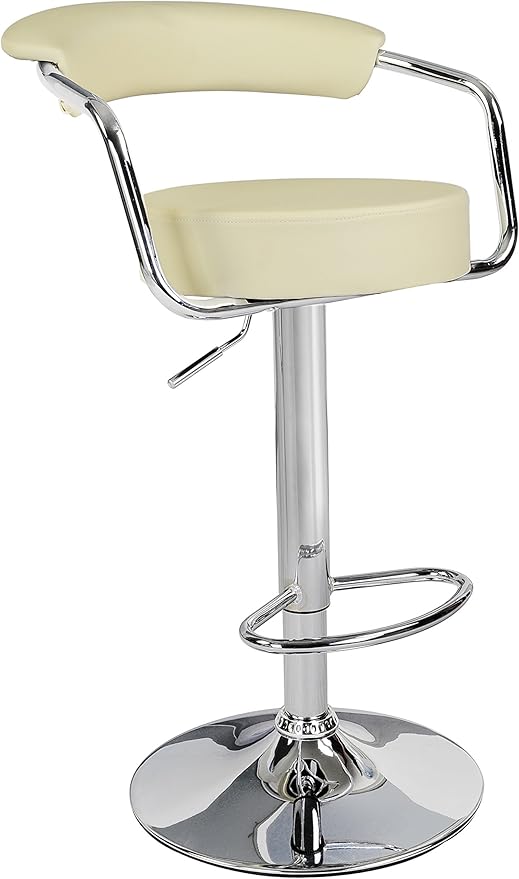 HNNHOME 2 x Modern Design Toledo Swivel Faux Leather Kitchen Breakfast