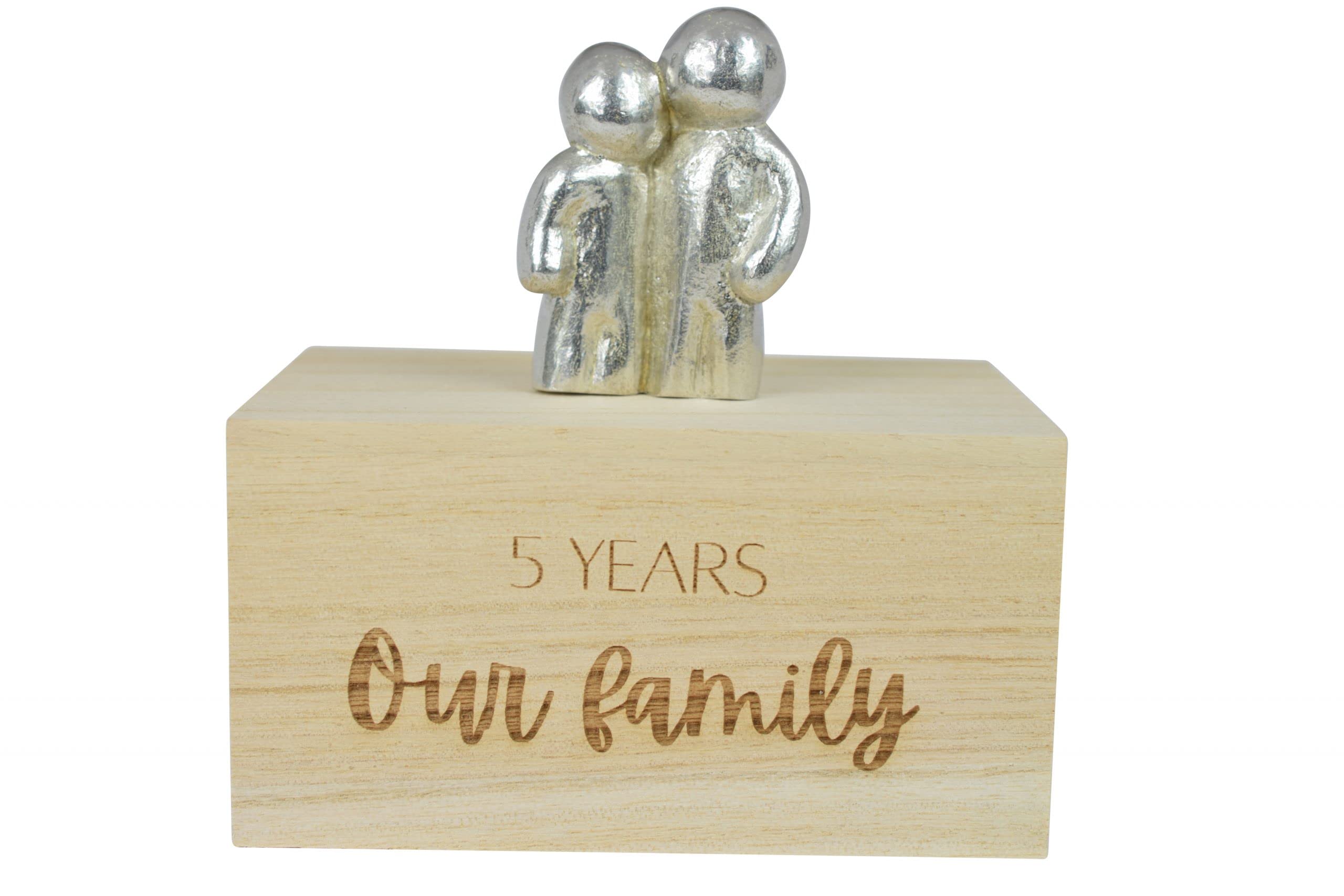 5 Year Anniversary Our Little Hugging Family Choose Amount of Children (0 Children)