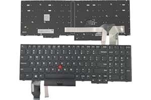 Tiugochr Laptop Replacement US Layout with Pointing Keyboard for Lenovo ThinkPad E580 E585 E590 E595 T580 T590 L580 L590 P52 