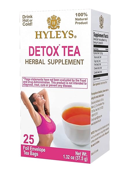 HYLEYS DETOX TEA FOR CLEANSE – BLACK TEA...