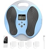EMS Foot Massager for Neuropathy,NMES Foot Circulation Stimulator for Pain Relief, Plantar Fasciitis & Muscle Recovery,TENS Unit Muscle Stimulator with 4 Electrode Pads,12 Modes 20 Intensities