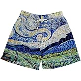 Jilwod Men's Camo Mesh Graphic Athletic Shorts Lightweight Quick-Dry Workout Running Short Pants with Pockets