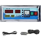 110V Egg Incubator Controller XM18D Digital Temperature Humidity Controller | Temperature Humidity Control Thermostat for Homebrew Incubator Greenhouse
