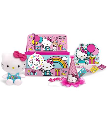 Hello Kitty Set di blocchi da colorare per schizzi ~ Hello Kitty and Friends Sketchpad Art Set con penna, adesivi e altro | Set di cancelleria Hello Kitty Kawaii per ragazze