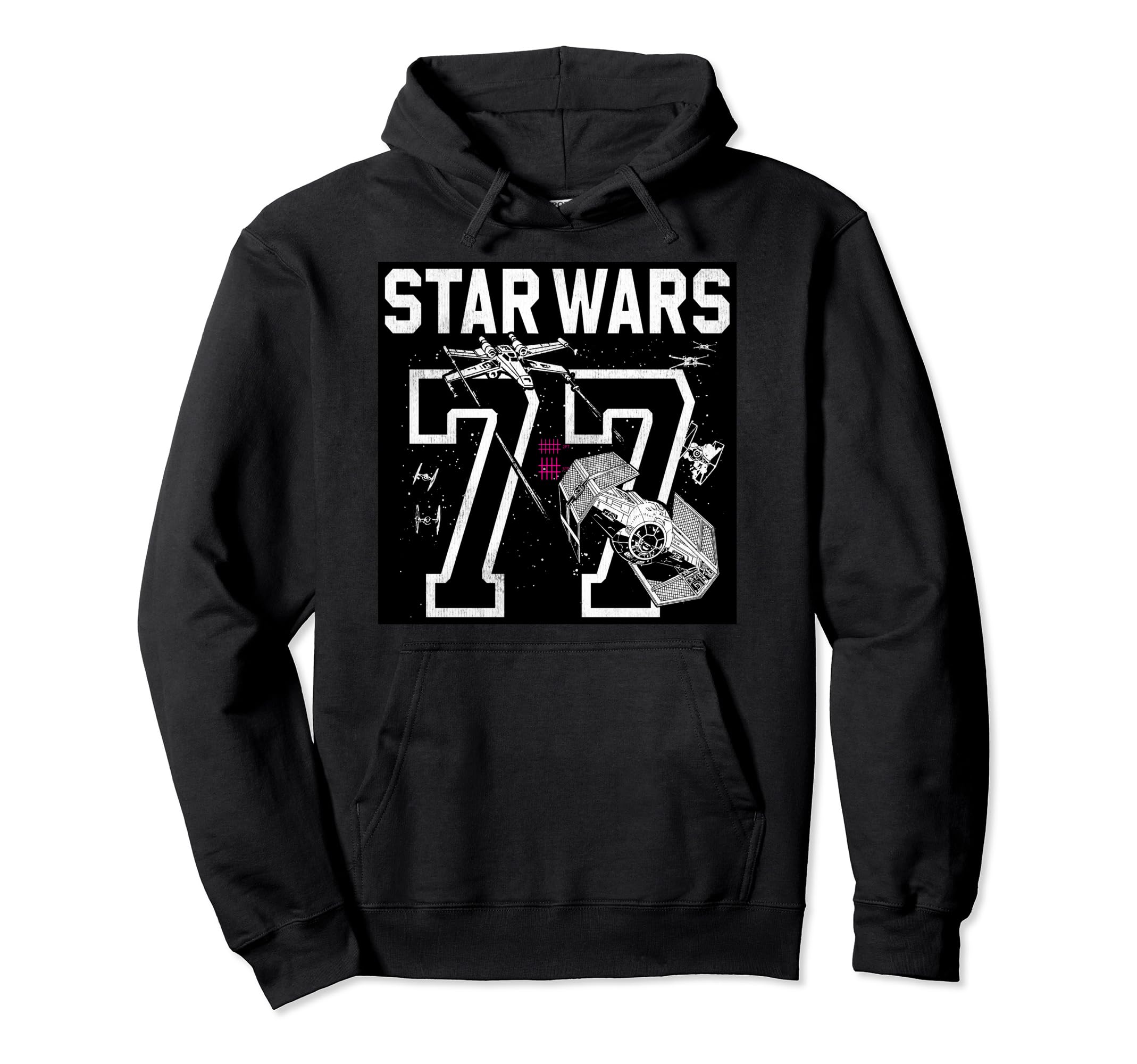 Star Wars '77 Collegiate Jersey Dog Fight Pullover Hoodie