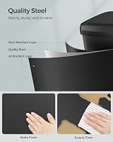 SONGMICS 68L Kitchen Bin Pedal Trash Can with Lid Black LTB520B6802 view 7