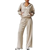 AGYMNX Women's 2 Piece Tracksuit Long Sleeve Sweatsuits Sets Fall 2024 Oversized Sweatshirt with Joggers Sweatpants Outfits