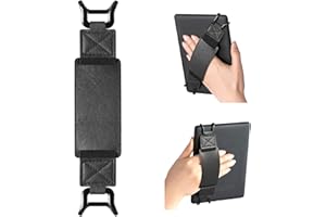 CoBak Secure Hand Strap for Kindle Paperwhite and Tablets - Versatile and Lightweight Finger Grip Holder for 6.8-9" Kindle/Kobo/Voyaga/Lenovo/Other Tablet - High Elasticity, Black-2
