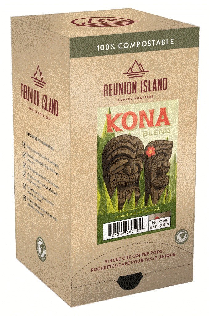 Reunion Island Kona Coffee Pods-3 Pack-48 Coffee Pods Total