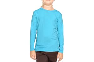 STRETCH IS COMFORT Youth Girls Oh So Soft Long Sleeve Crew Neck Top | Sizes 2-16 | Essential Basics