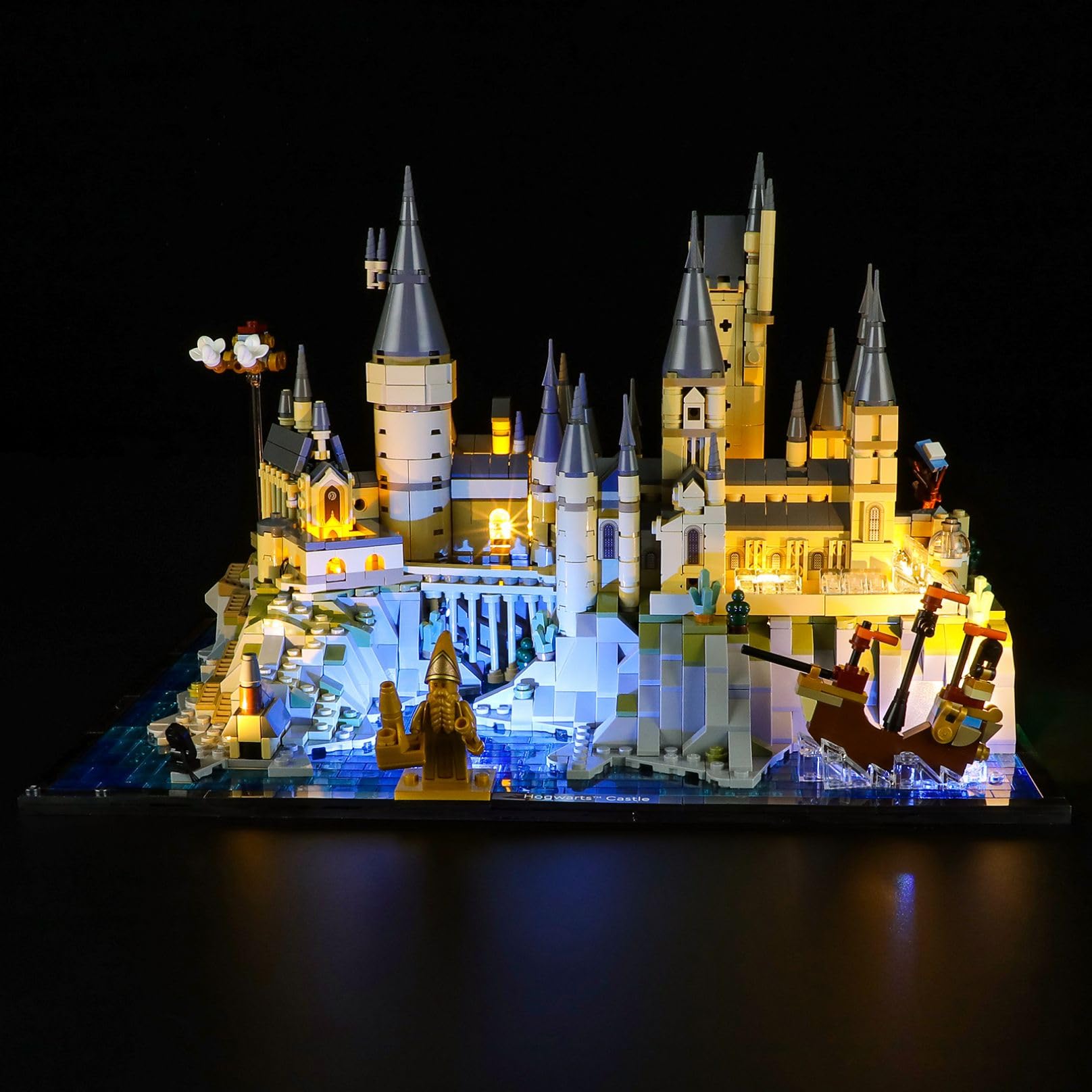 MENZAVA LED Light Kit Compatible with LEGO 76419 Hogwarts Castle and Grounds Harry Potter Building Blocks Model - Model Set NOT Included