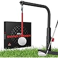 KIDZIES Golf Swing Trainer - Durable Iron Practice Golf Swing Training Aid - Golf Accessories for Kids & Youth with Replacement Ball Included & Height Adjustment Golf Accessories for Gift