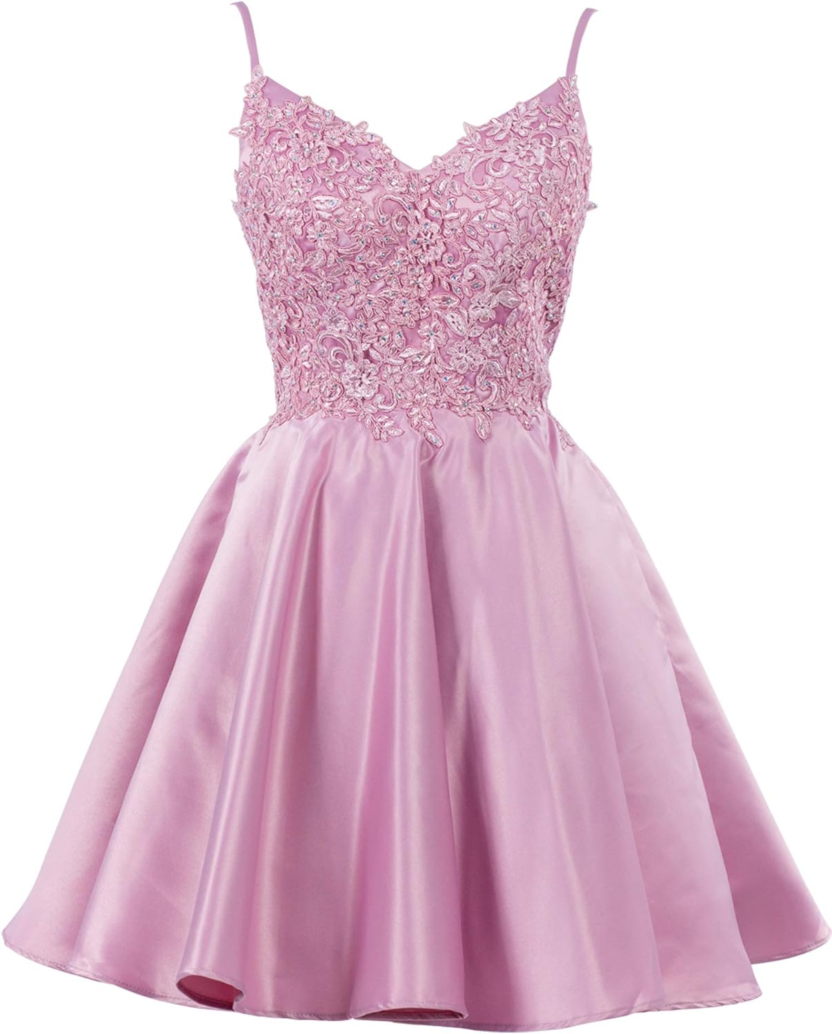 GRABADRESS Dresses Short for Juniors 2020 V Neck Appliqued