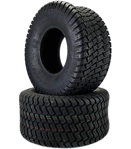 2-Pack 16x7.50-8 Riding Mower Tires - 4-Ply Turf Tires For Lawn Tractors, Go-Karts, & Wagons