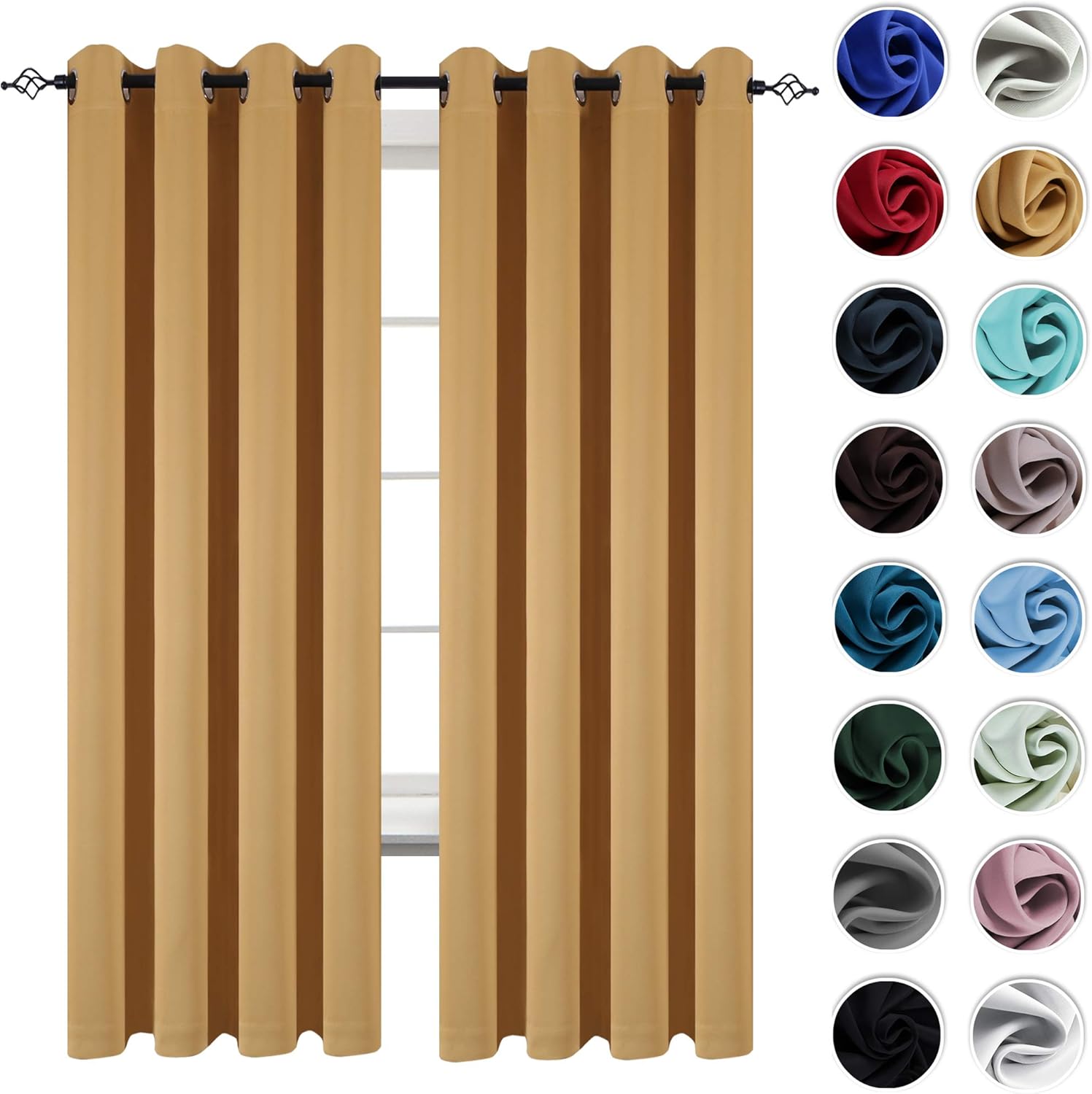Best kitchen curtains with grommets green or orange