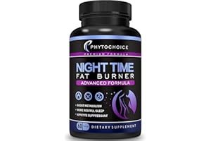 PHYTOCHOICE Night Time Weight Loss Pills for Women-Carb Blocker Appetite Suppressant with Melatonin-Fat Burner Diet Pills That Work Fast for Women-Nighttime Metabolism Booster-Made in USA-1 Pack