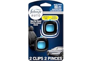 Febreze auto Air Freshener, Odor-Fighting Automotive Vent Clip, Scented Car Accessories, Long Lasting for Strong Odors, New C