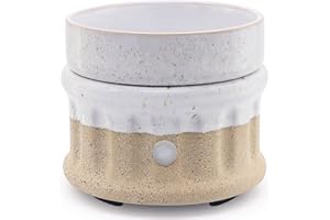 VICTORIA AROMA Ceramic Wax Melt Warmer - 3 in 1 Smokeless and Flameless Electric Wax Warmer,Easy to Handle Candle Warmer for Essential Oil and Wax Cubes is Suitable for Home and Office Décor…