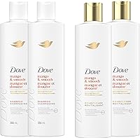 Dove Mango & Smooth Shampoo & Conditioner for Dull & Dry Hair, with Liquid Bio-Protein Care Technology, 355 ML (2 Shampoo + 2