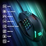 Redragon M908 Impact MMO Mouse 12400 DPI 18 Programmable Buttons RGB view 7