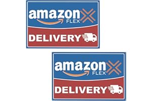 QIFEVIRL (2pcs) Flex Driver Car Magnet - Upgraded Stronger Magnetic Car Signs with Flex Delivery Driver Logo Waterproof Reusable Visible Flex Driver Gear Automotive Magnets Sign (Blue&red)