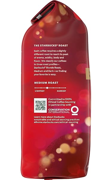STARBUCKS GROUND COFFEE BAG, HOLIDAY BLEND, MEDIUM ROAST COFFEE, 100% ARABICA COFFEE, NOTES OF SWEET MAPLE & HERBS, 10-OUNCE BAG (PACK OF 2)
