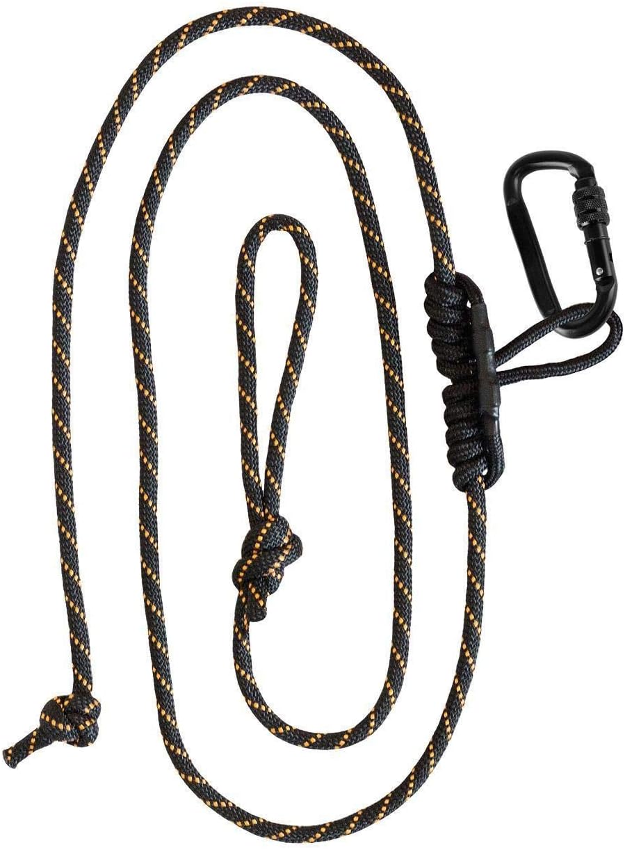 Muddy Safety Harness Lineman's Rope, Black/Orange, Safety Belts
