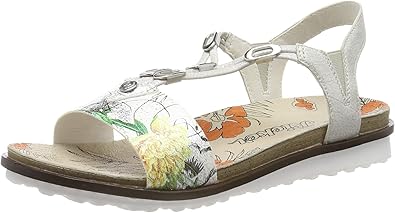rieker silver sandals