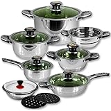 Kochtopfset 16-teilig, aus Edelstahl, Simon, hochwertig