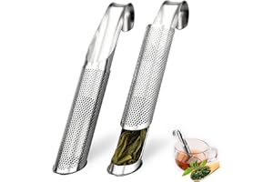 Stainless Steel Tea Diffuser, 2026 New Tea Artifact Creative Pipe Tea Infuser Mesh Strainer with Hanging Hook Handle, Univers