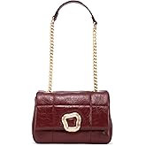NEWBELLA Women's Chain Strap Shoulder Bag - Elegant Underarm Purse, Wear-Resistant Soft Vegan Leather Handbag for Daily Wear