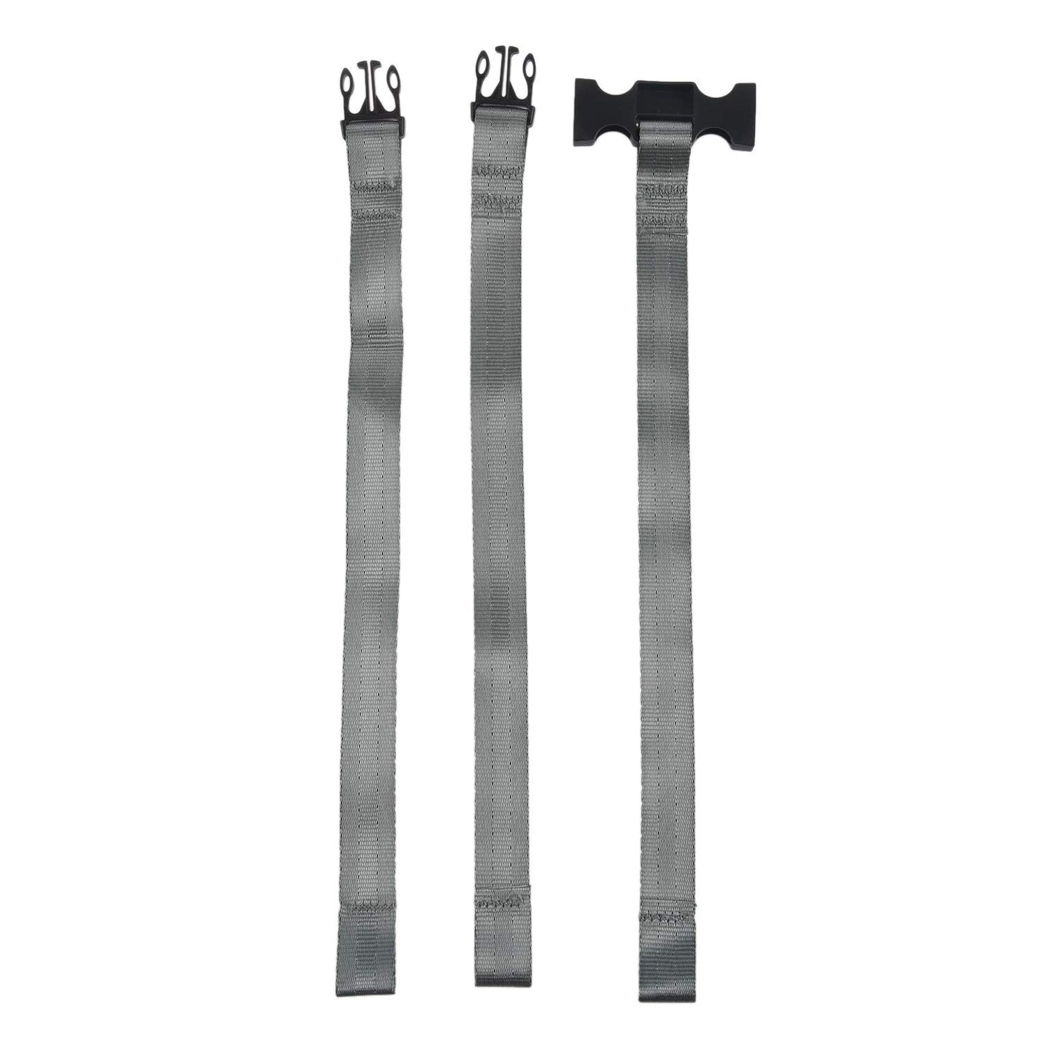 DaysAgo Baby Seat Belt, Adjustable Polyester Strap for High Chair, Silver Grey, 1-unit