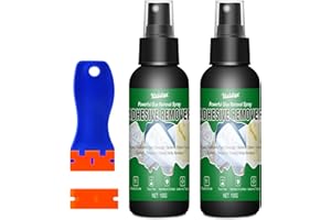 Adhesive Remover, 7oz Sticker Remover Spray with Scraper & Razor Blades - Surface Safe Glue Remover for Car, Windows, Wall, F