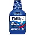 Phillips’ Milk of Magnesia Liquid Laxative, Wild Cherry Flavor, Stimulant Free, Cramp Free Relief of Occasional Constipation*, Effective in 30 minutes - 6 hours, #1 Milk of Magnesia Brand, 26 oz