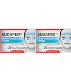 Sudafed PE Sinus Pressure + Pain Caplets - 24 Capsules (Pack Of 2) | Expires 2026