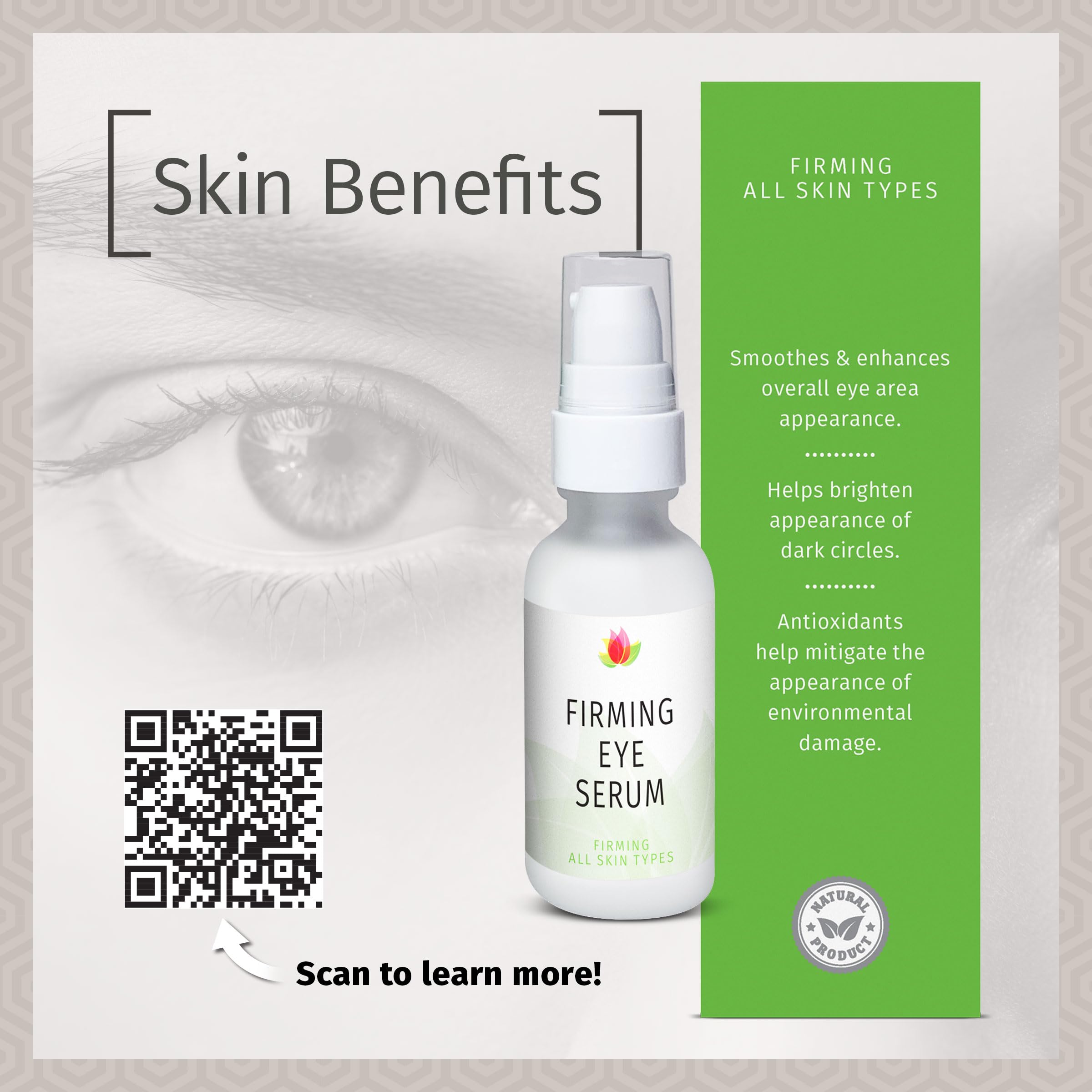 REVIVA LABS - Firming Eye Serum with Alpha Lipoic Acid, Vitamin C Ester & DMAE (1.0 fl.oz)