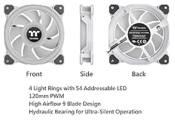 Thermaltake Riing Quad 120mm 16.8 Million RGB Color