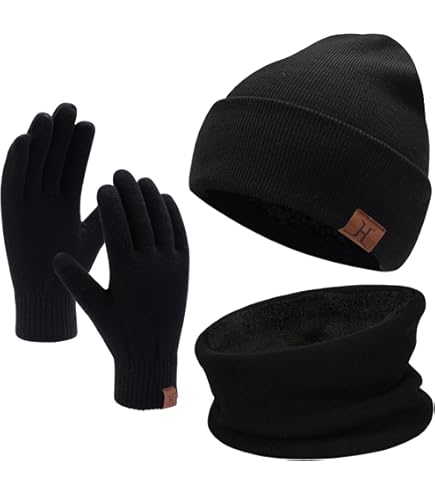 SATINIOR 6 Pcs Winter Knit Beanie Hat Scarf Touchscreen  display picture 2
