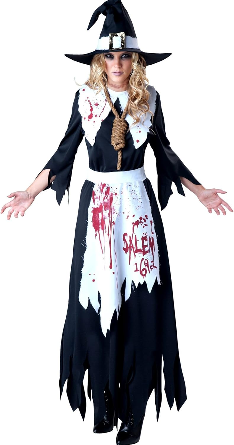 Adult Bloody Salem Witch Hunt Costume Amazon.ca Home & Kitchen