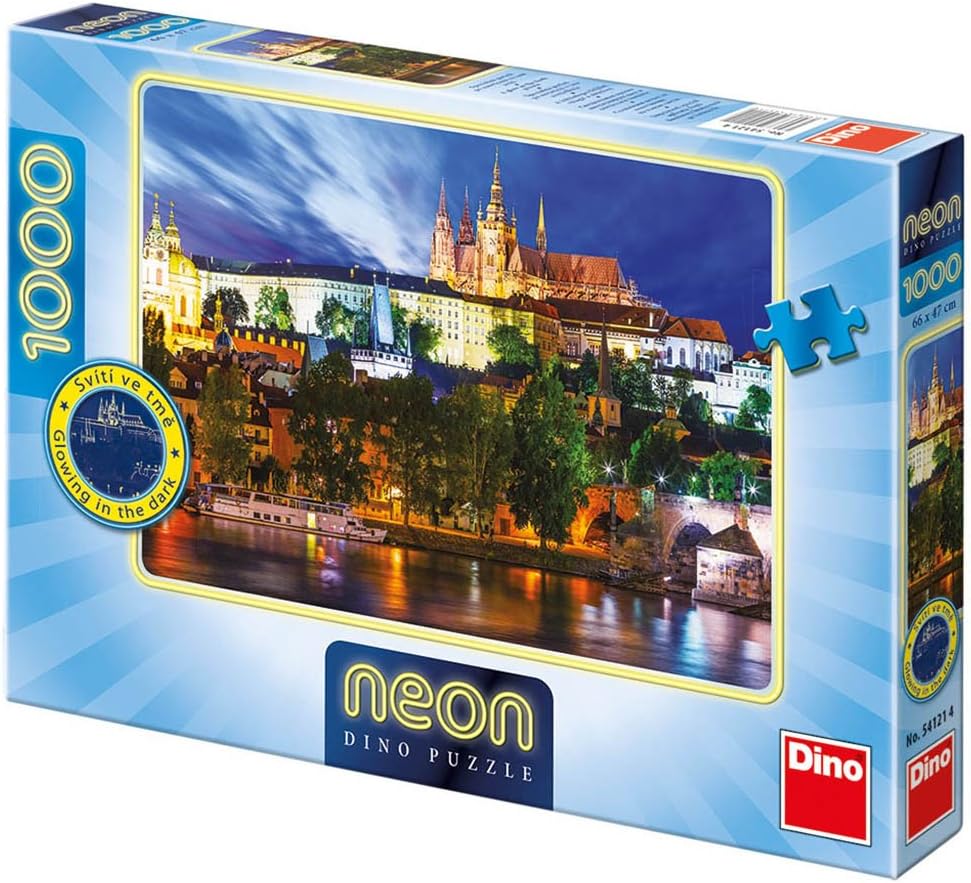 Dino Toys 541214 Summer Night in Prague Neon Jigsaws Puzzle